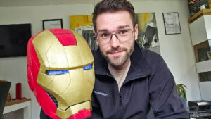 Patrick Kiel Cyberdox IT Service mit Iron Man Helm